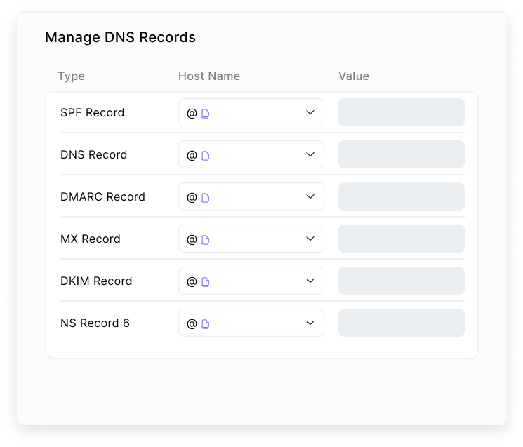 Managing NS Records