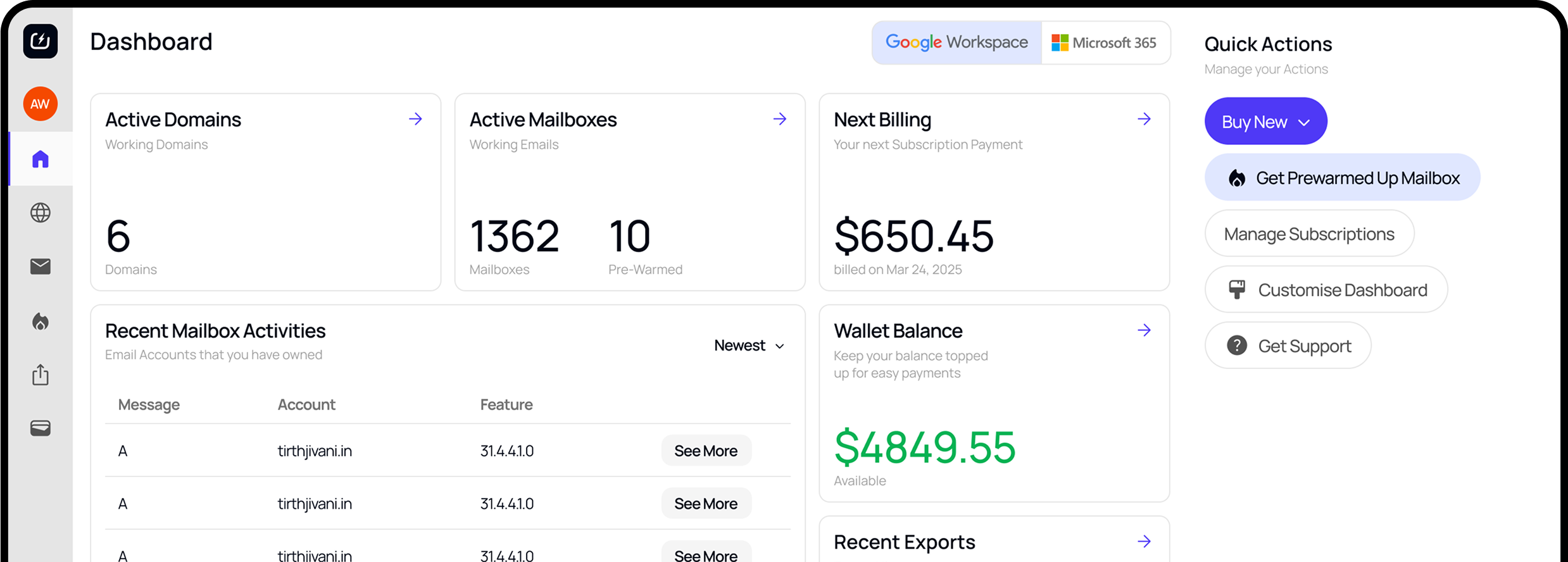 Dashboard Preview