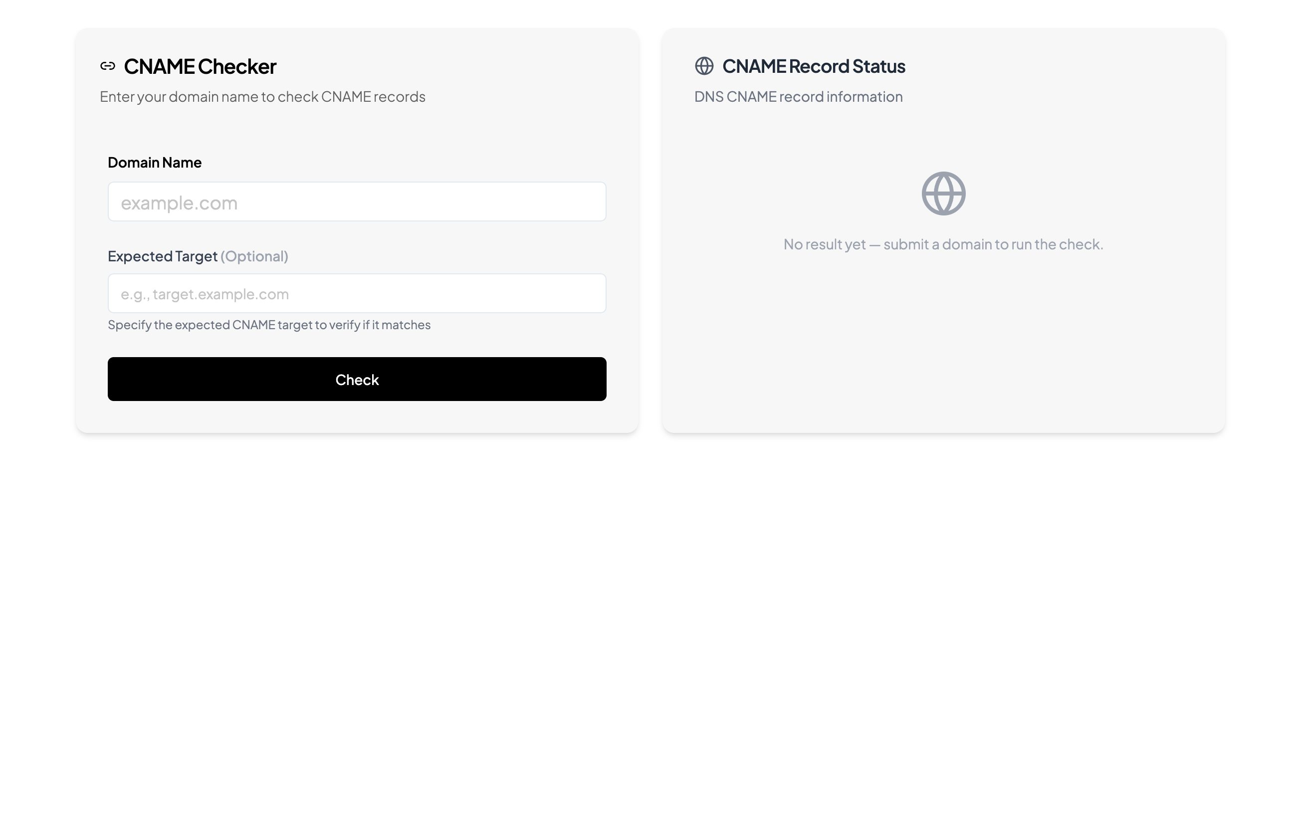 CNAME Checker screenshot