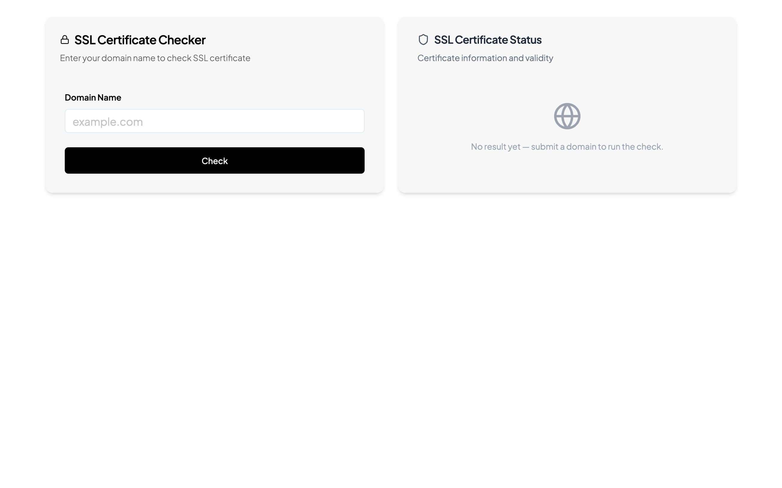 SSL Certificate Checker screenshot