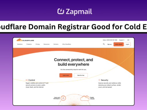 Is Cloudflare Domain Registrar Good for Cold Email?