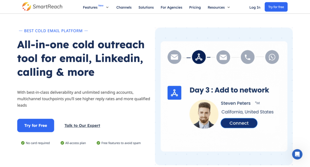 SmartReach: Cold Email Outreach Tools