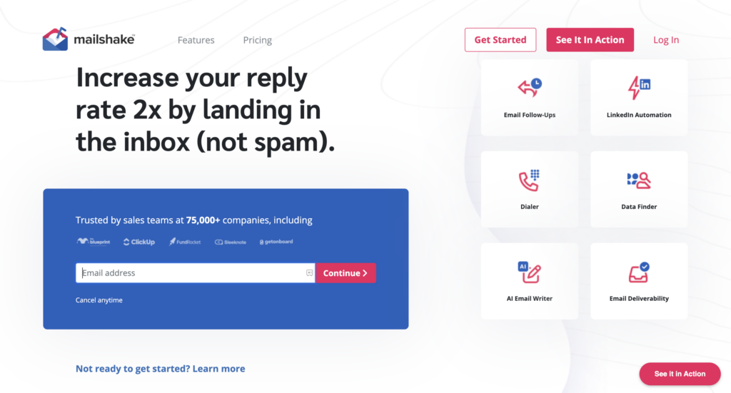 Mailshake: Cold Email Outreach Tools