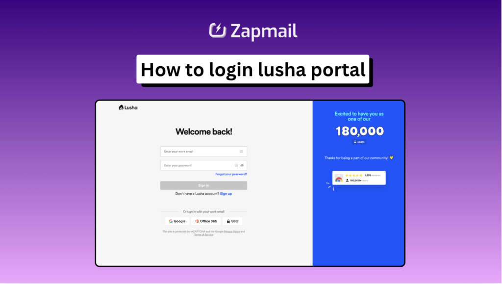 How to login lusha portal for lead generation