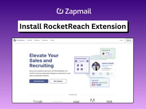 Install RocketReach Extension