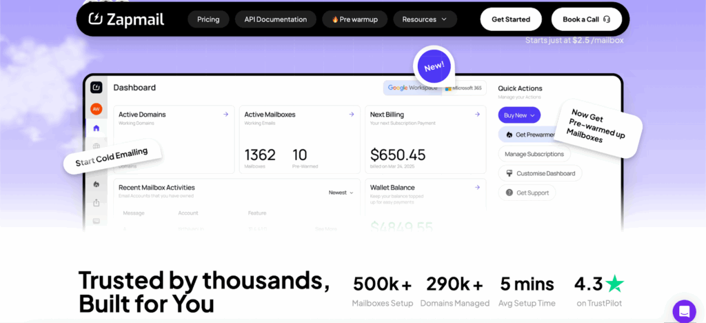 Zapmail Homepage