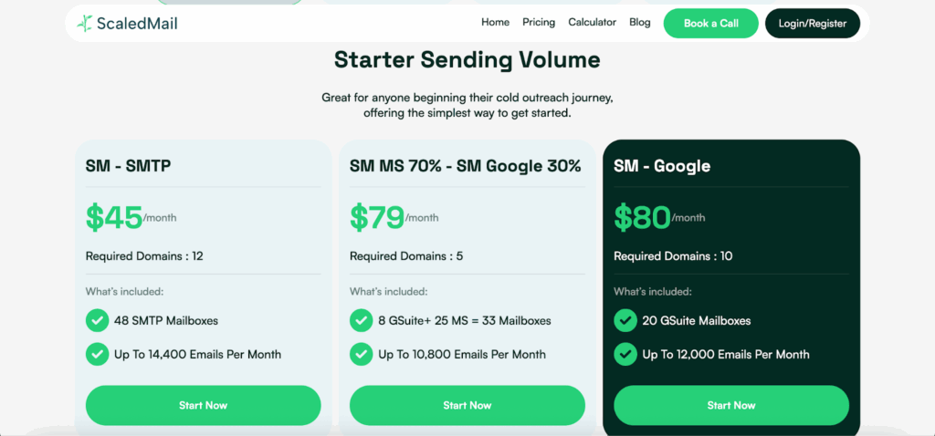 ScaledMail Pricing