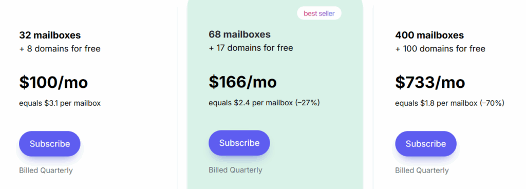 Maildoso pricing